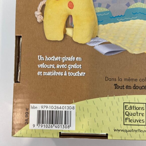 French Baby Storybook Gift Set With Plush Giraffe Rattle & Blanket By Editions Q - Picture 5 of 14